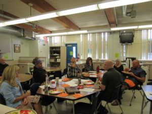Rim Educ. Board sharing lunch with ROP teachers